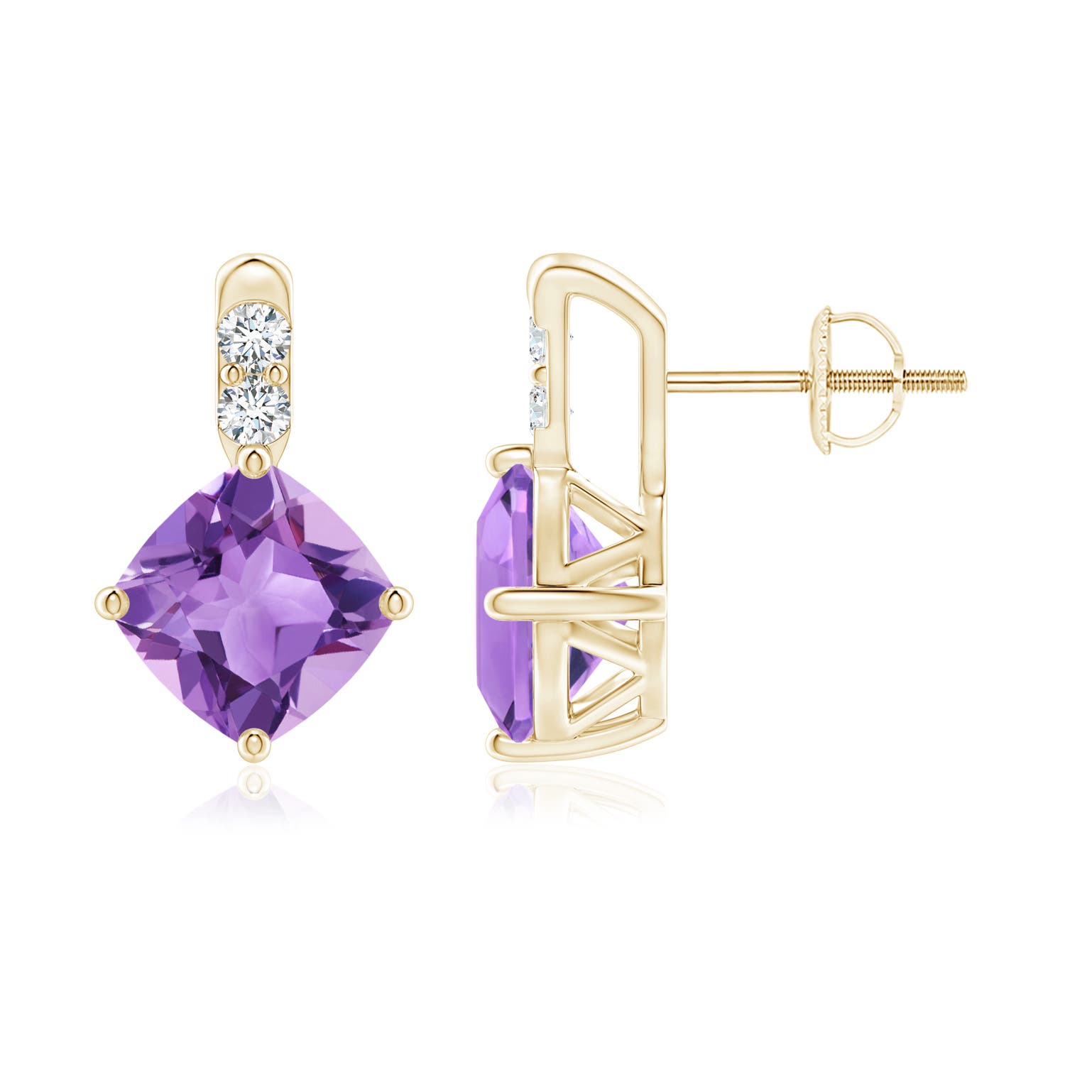 A - Amethyst / 2.86 CT / 14 KT Yellow Gold