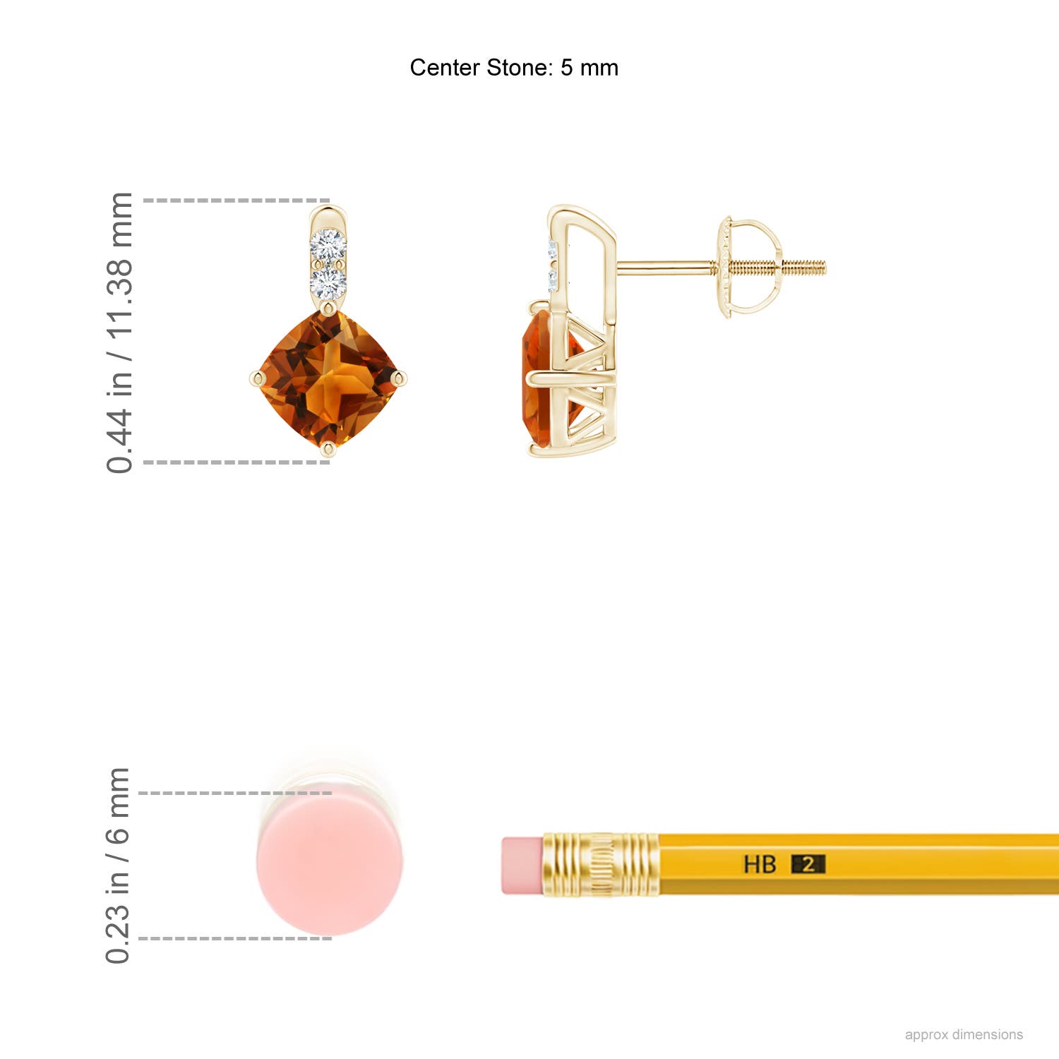 AAAA - Citrine / 1.26 CT / 14 KT Yellow Gold