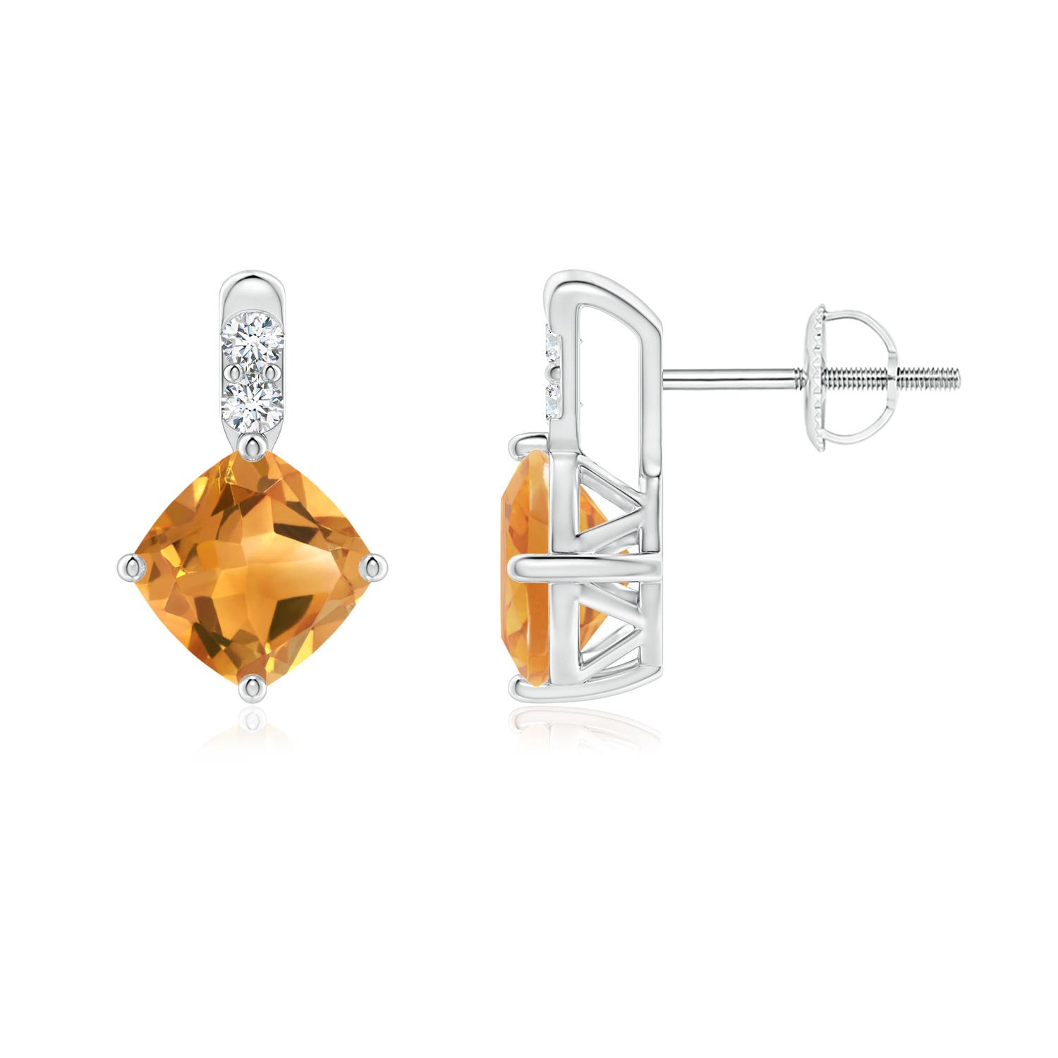 A - Citrine / 1.9 CT / 14 KT White Gold