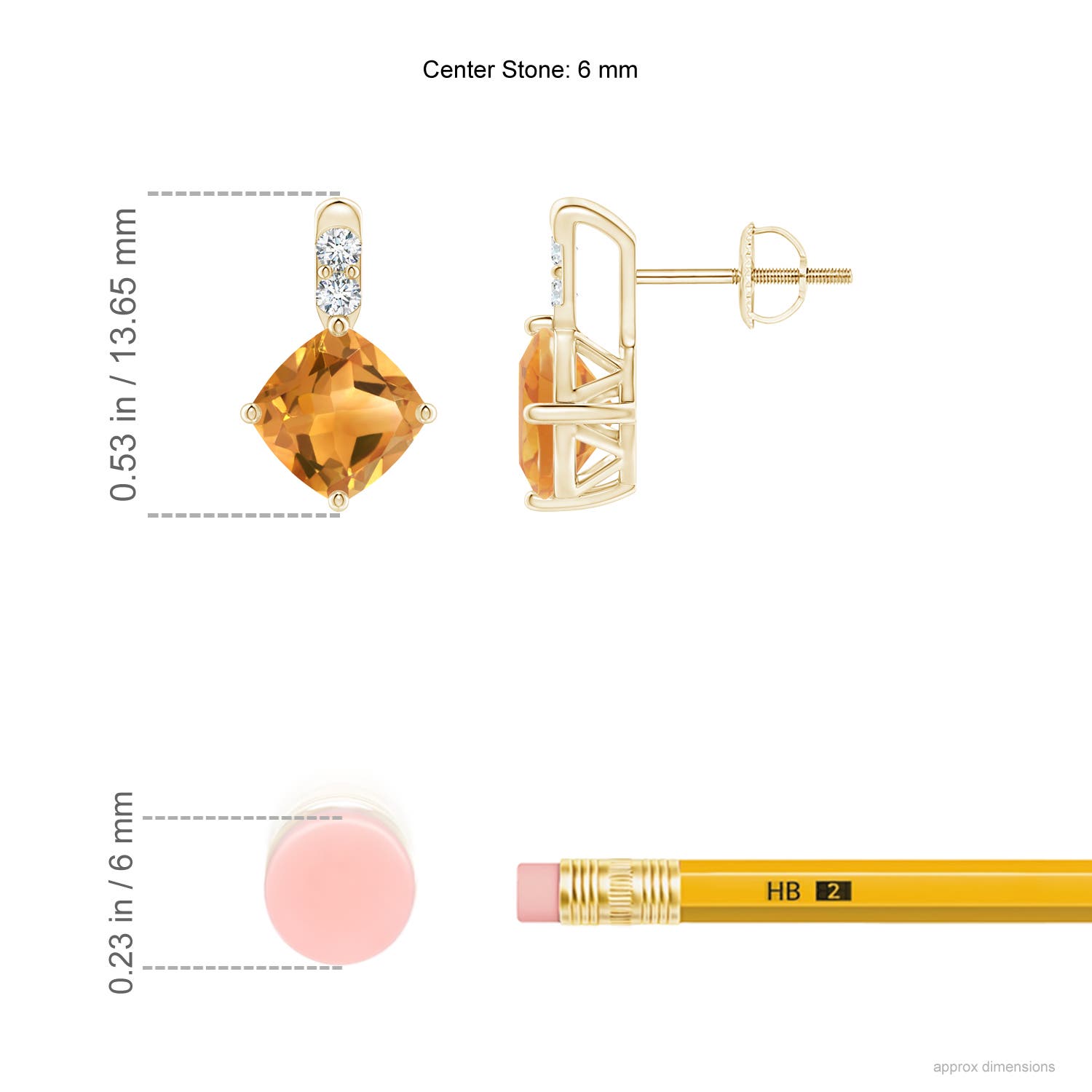 A - Citrine / 1.9 CT / 14 KT Yellow Gold