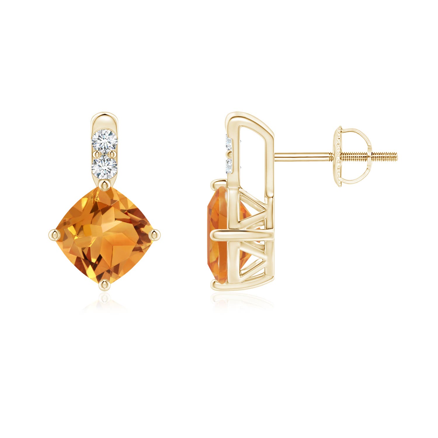 AA - Citrine / 1.9 CT / 14 KT Yellow Gold