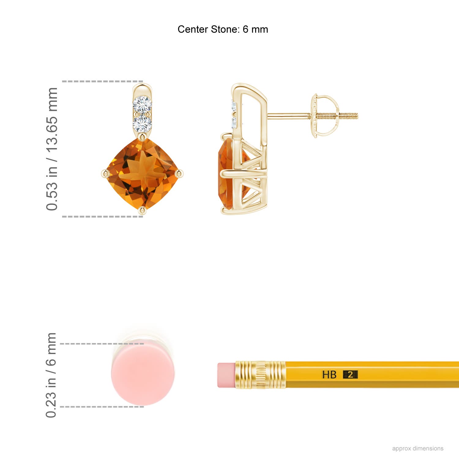 AAA - Citrine / 1.9 CT / 14 KT Yellow Gold