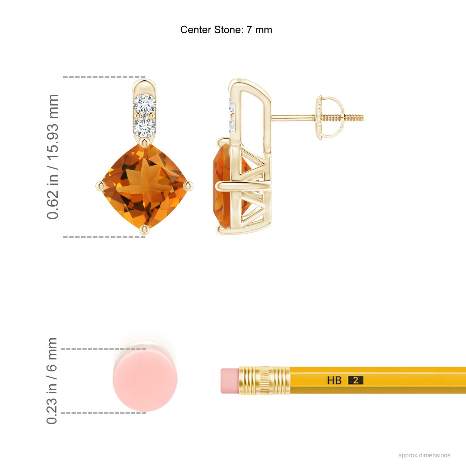 AAA - Citrine / 2.96 CT / 14 KT Yellow Gold