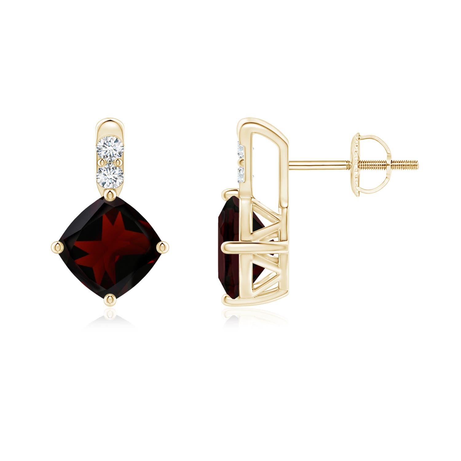 A - Garnet / 2.6 CT / 14 KT Yellow Gold