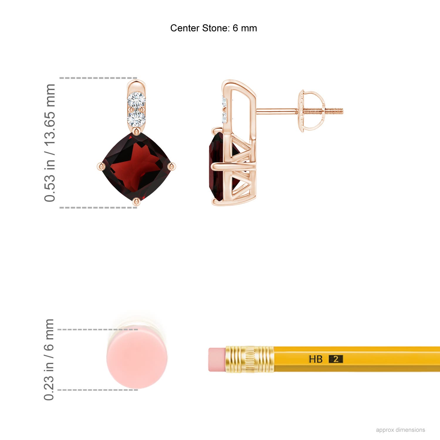 AA - Garnet / 2.6 CT / 14 KT Rose Gold