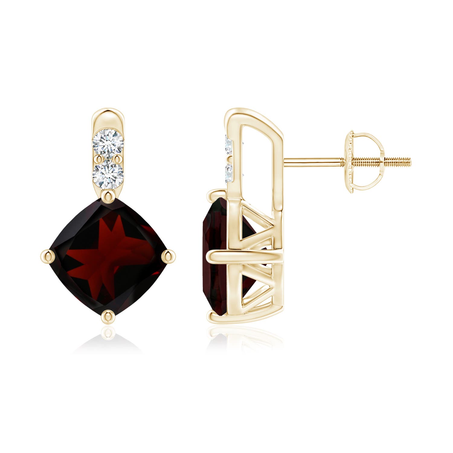 A - Garnet / 2.86 CT / 14 KT Yellow Gold