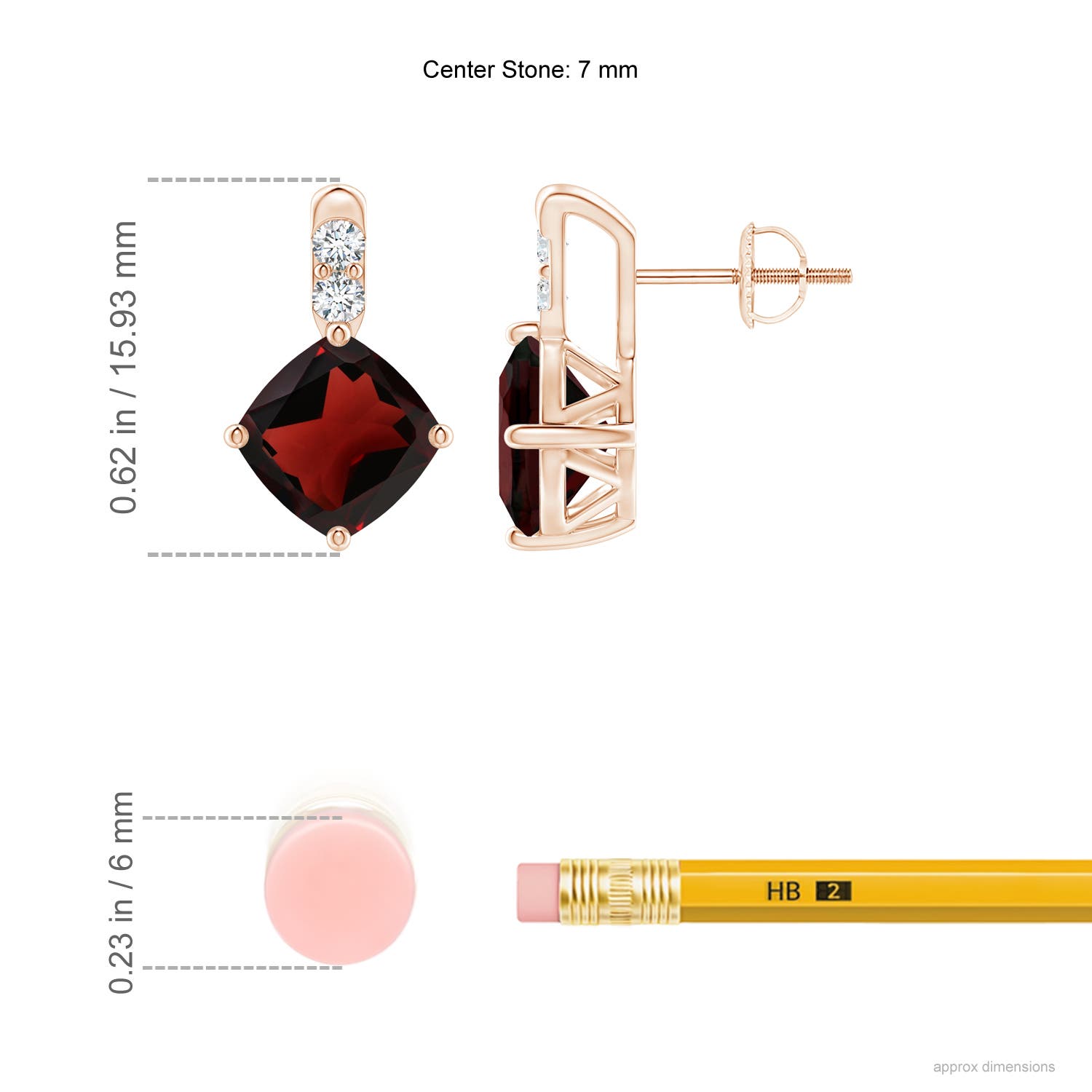 AA - Garnet / 2.86 CT / 14 KT Rose Gold