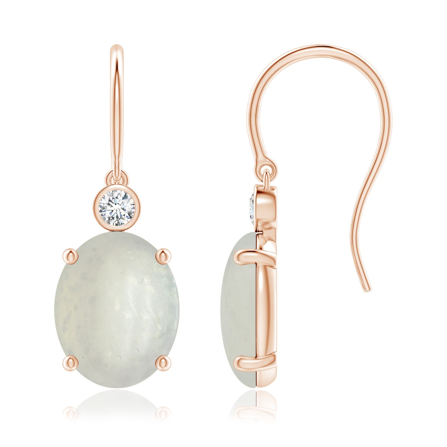 A - Moonstone / 5.12 CT / 14 KT Rose Gold