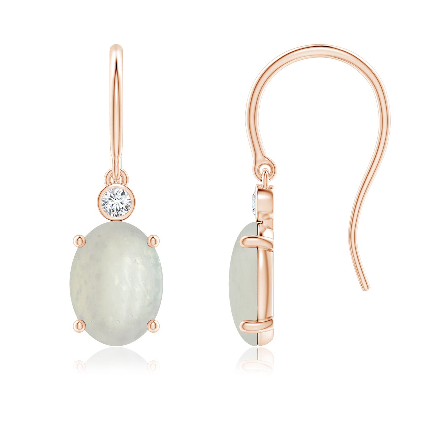 A - Moonstone / 2.27 CT / 14 KT Rose Gold