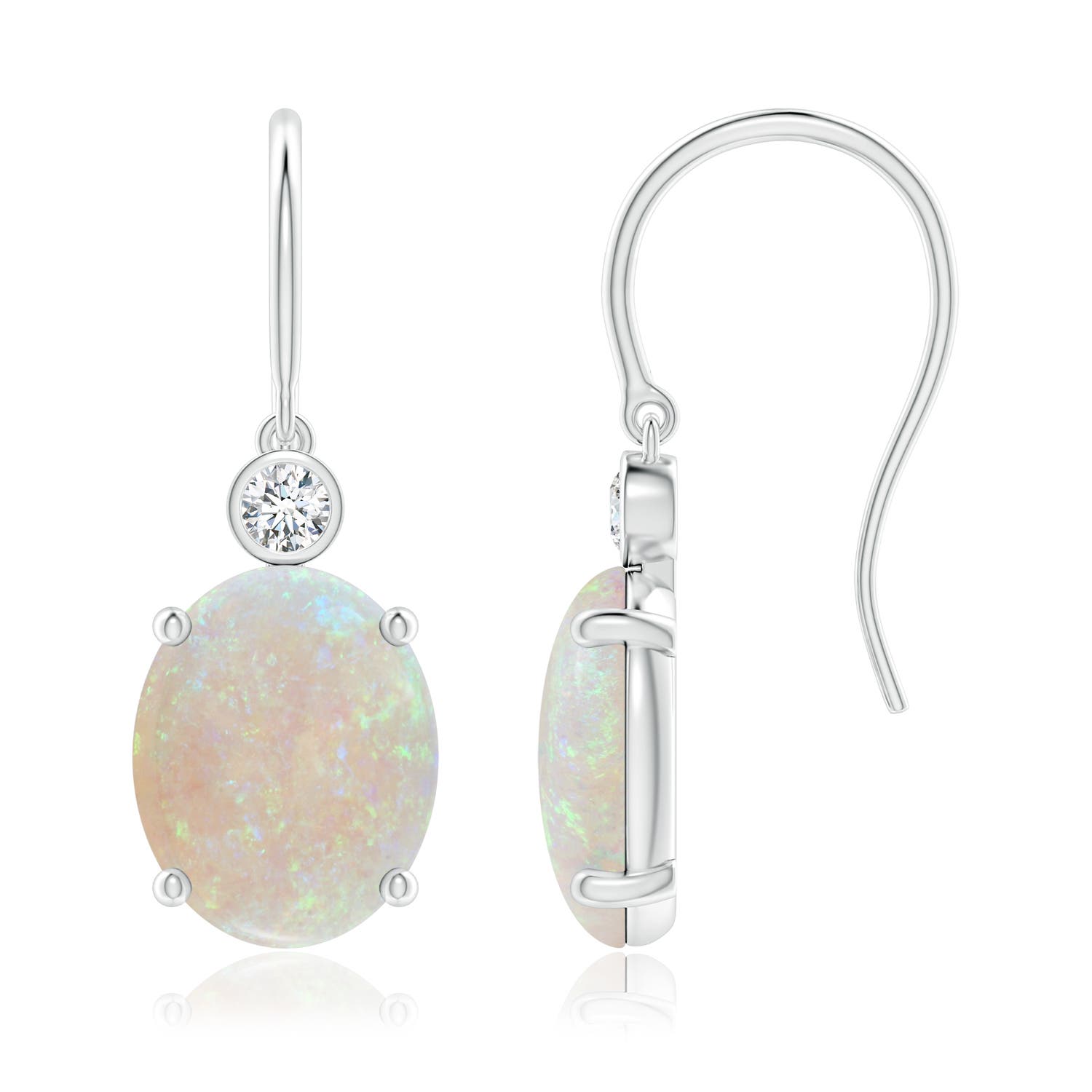 AA - Opal / 3.02 CT / 14 KT White Gold