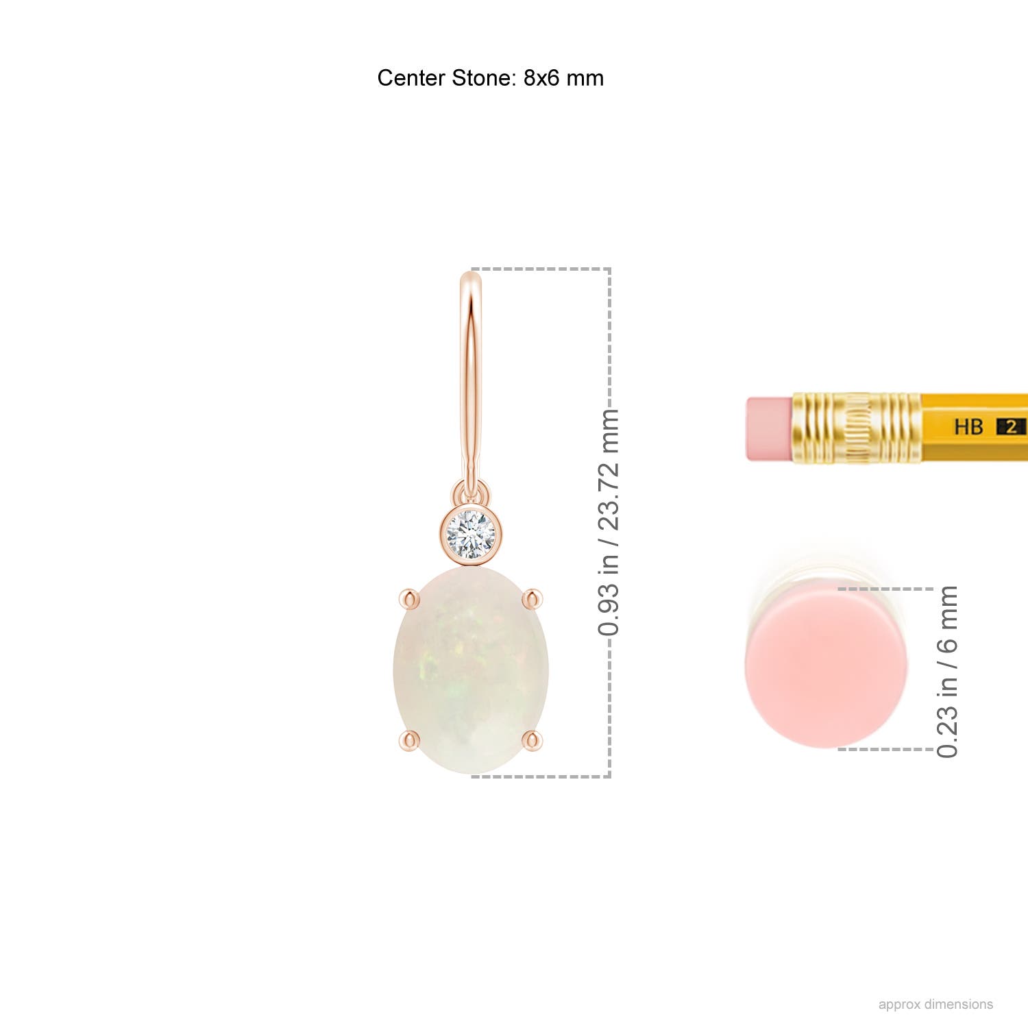 A - Opal / 1.67 CT / 14 KT Rose Gold