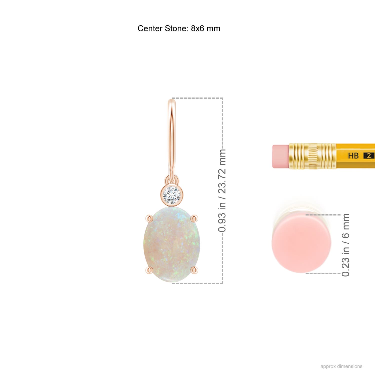 AA - Opal / 1.67 CT / 14 KT Rose Gold