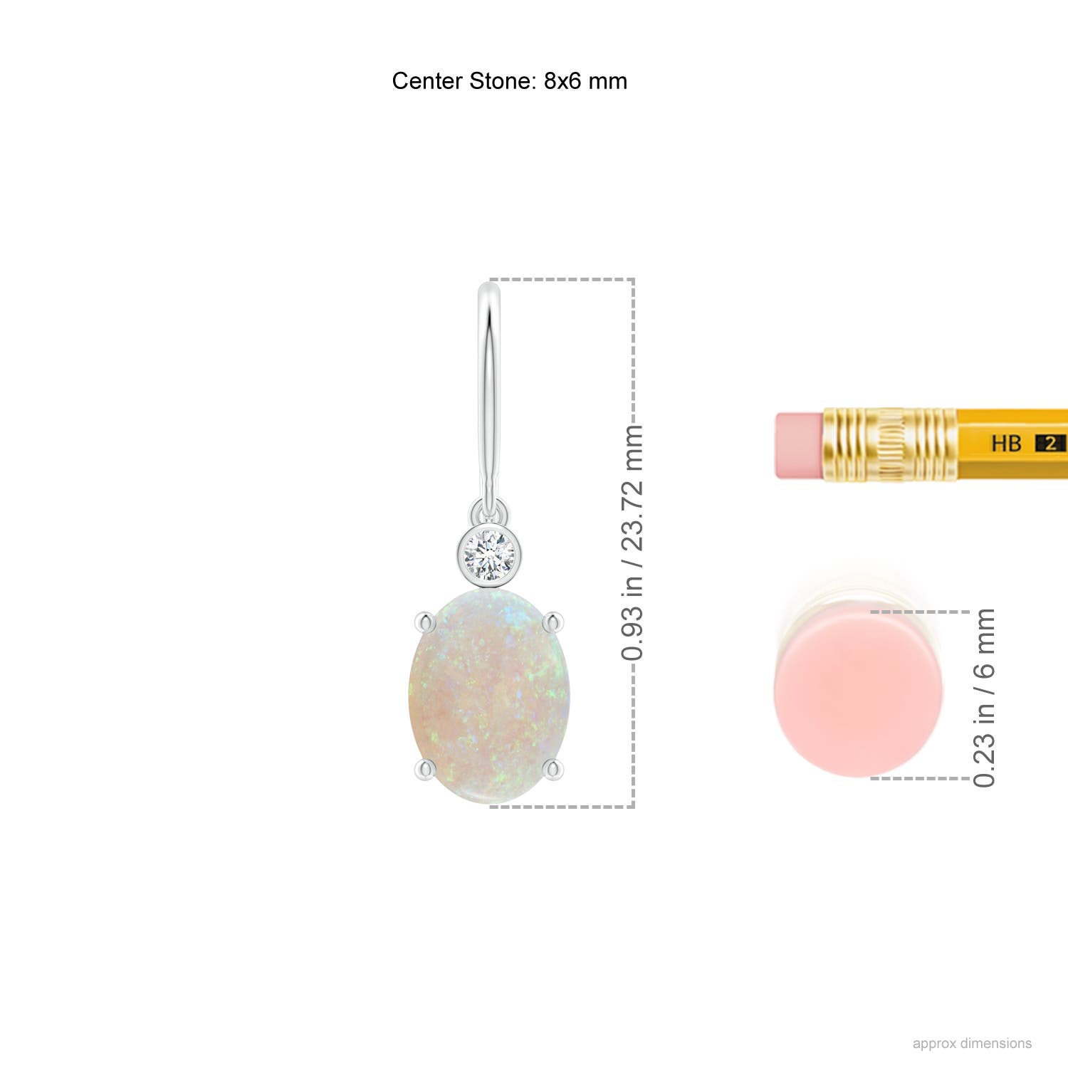 AA - Opal / 1.67 CT / 14 KT White Gold