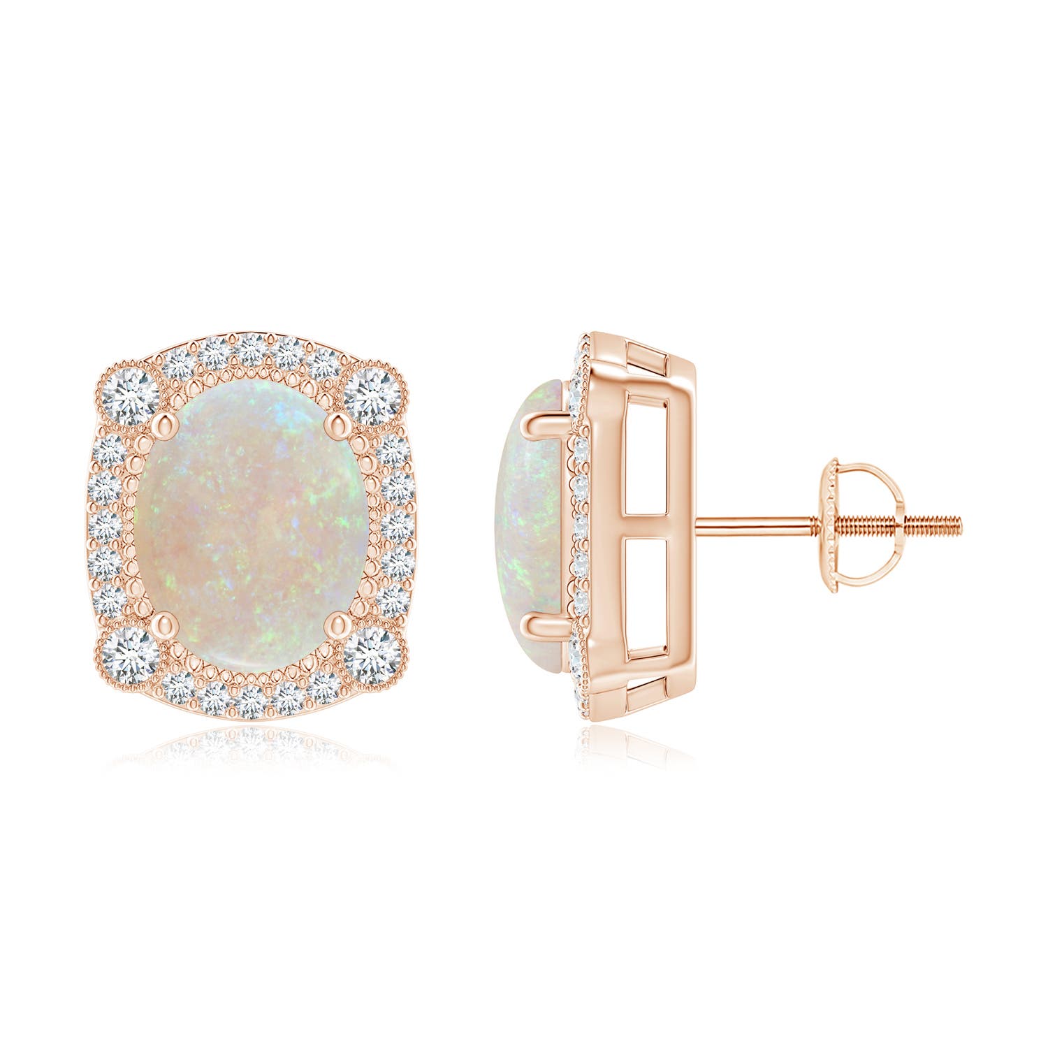 AA - Opal / 3.33 CT / 14 KT Rose Gold