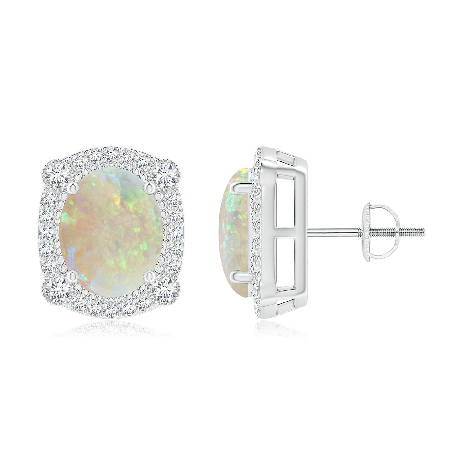 AAA - Opal / 3.33 CT / 14 KT White Gold