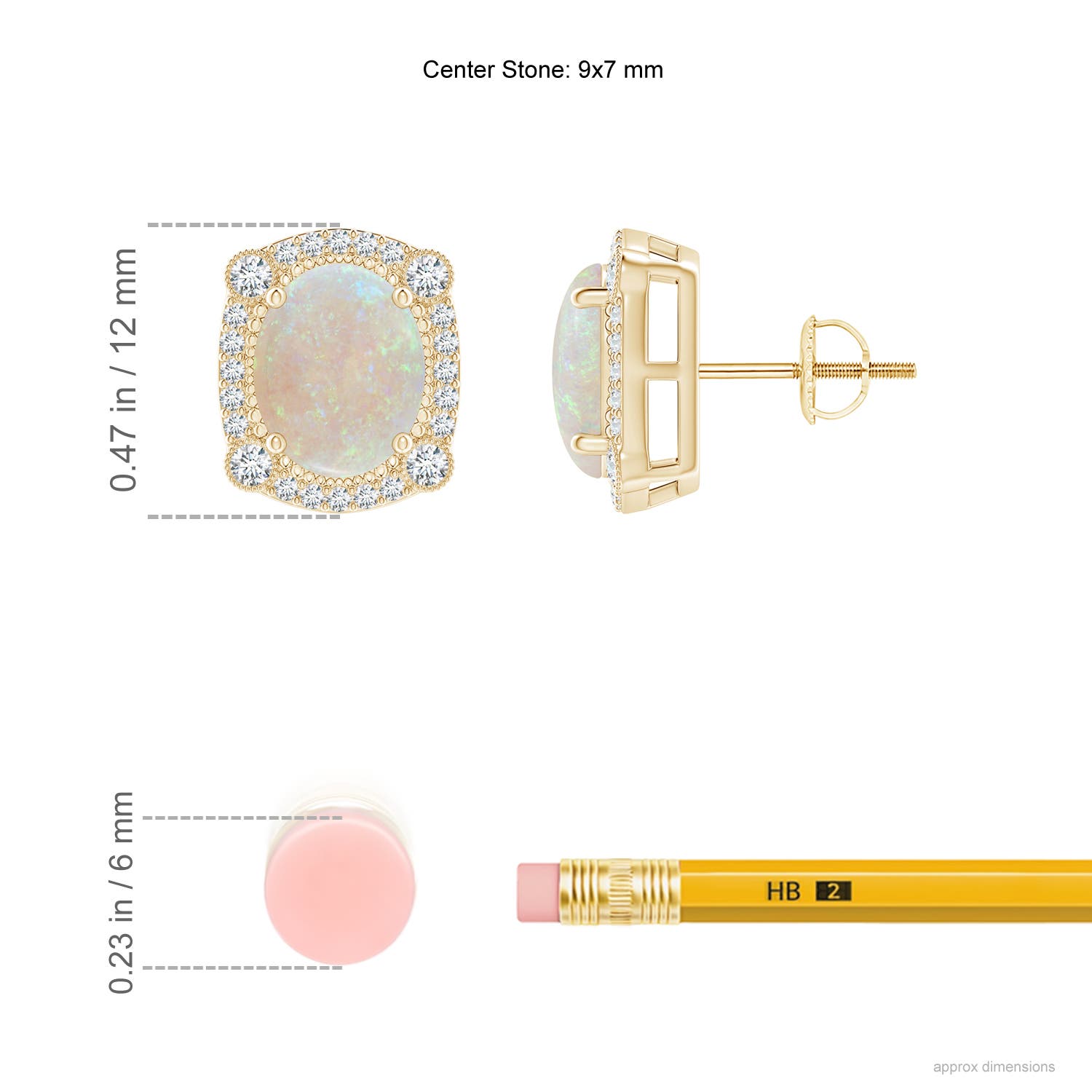 AA - Opal / 2.49 CT / 14 KT Yellow Gold