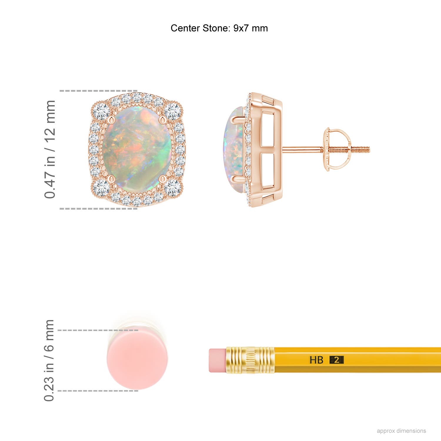 AAAA - Opal / 2.49 CT / 14 KT Rose Gold