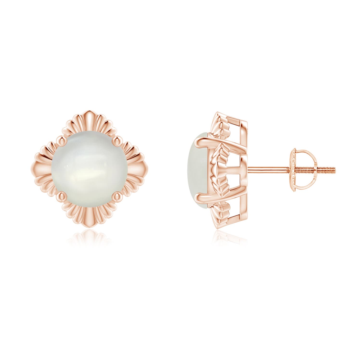 AAAA - Moonstone / 3.8 CT / 14 KT Rose Gold