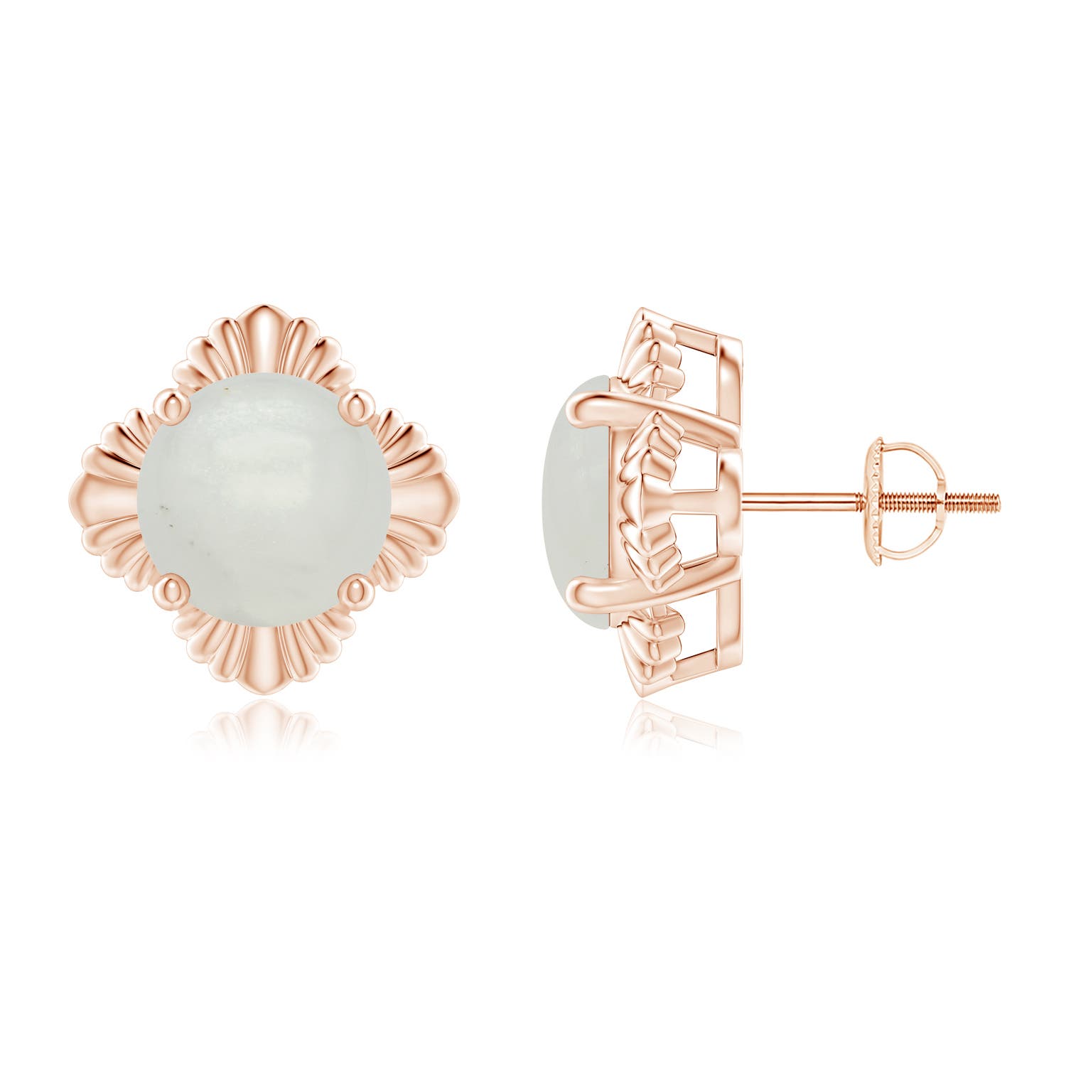 A - Moonstone / 5.4 CT / 14 KT Rose Gold