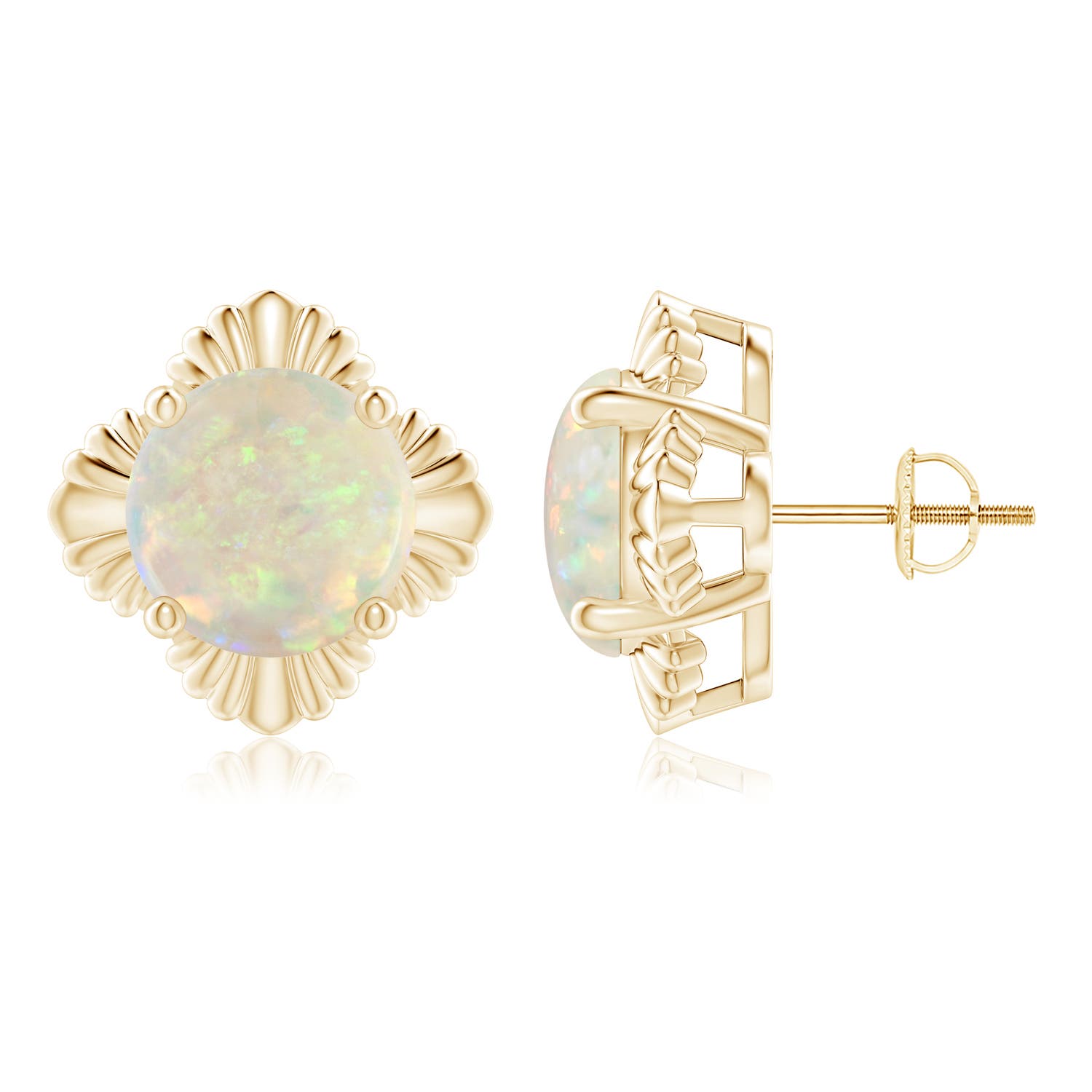 AAA - Opal / 3.8 CT / 14 KT Yellow Gold