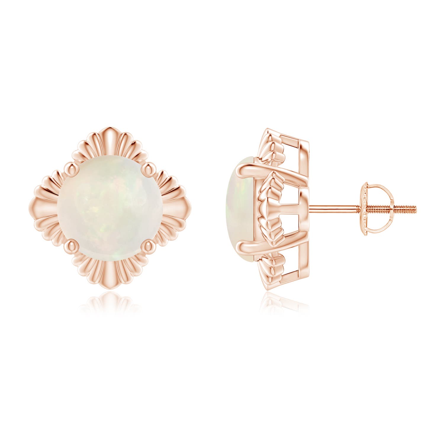 A - Opal / 3 CT / 14 KT Rose Gold