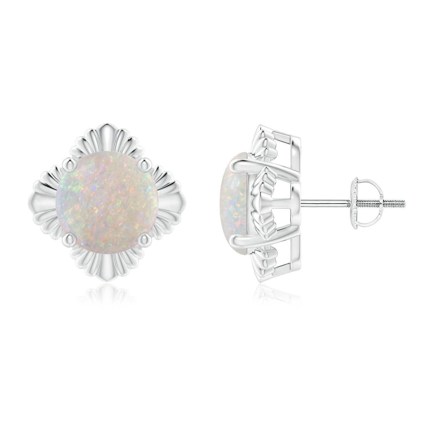 AA - Opal / 3 CT / 14 KT White Gold