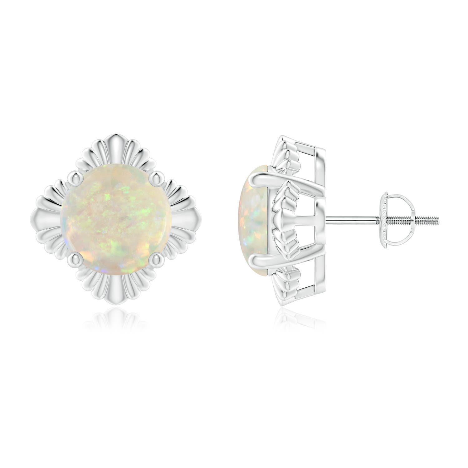 AAA - Opal / 3 CT / 14 KT White Gold