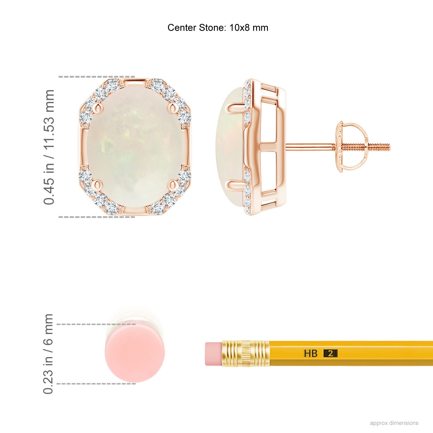 A - Opal / 3.06 CT / 14 KT Rose Gold