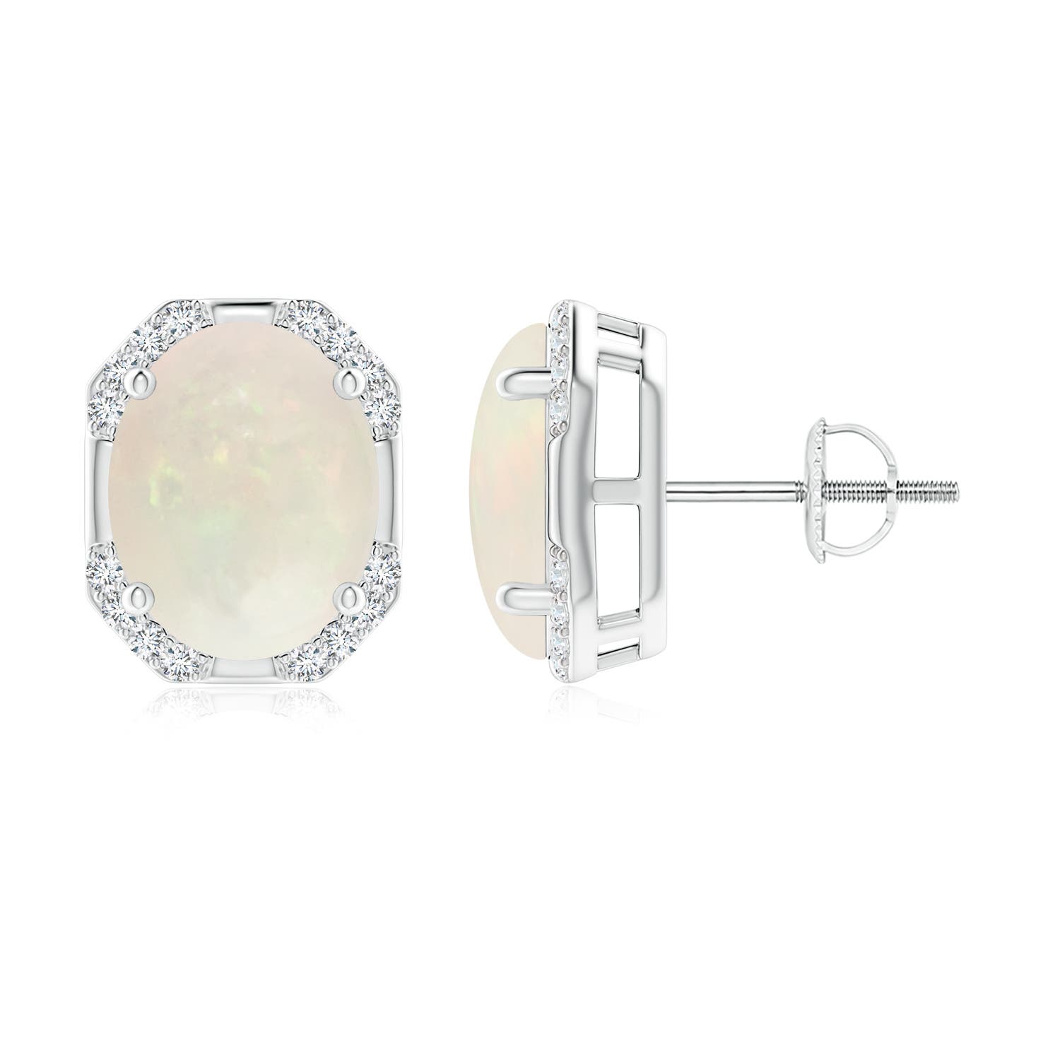 A - Opal / 3.06 CT / 14 KT White Gold