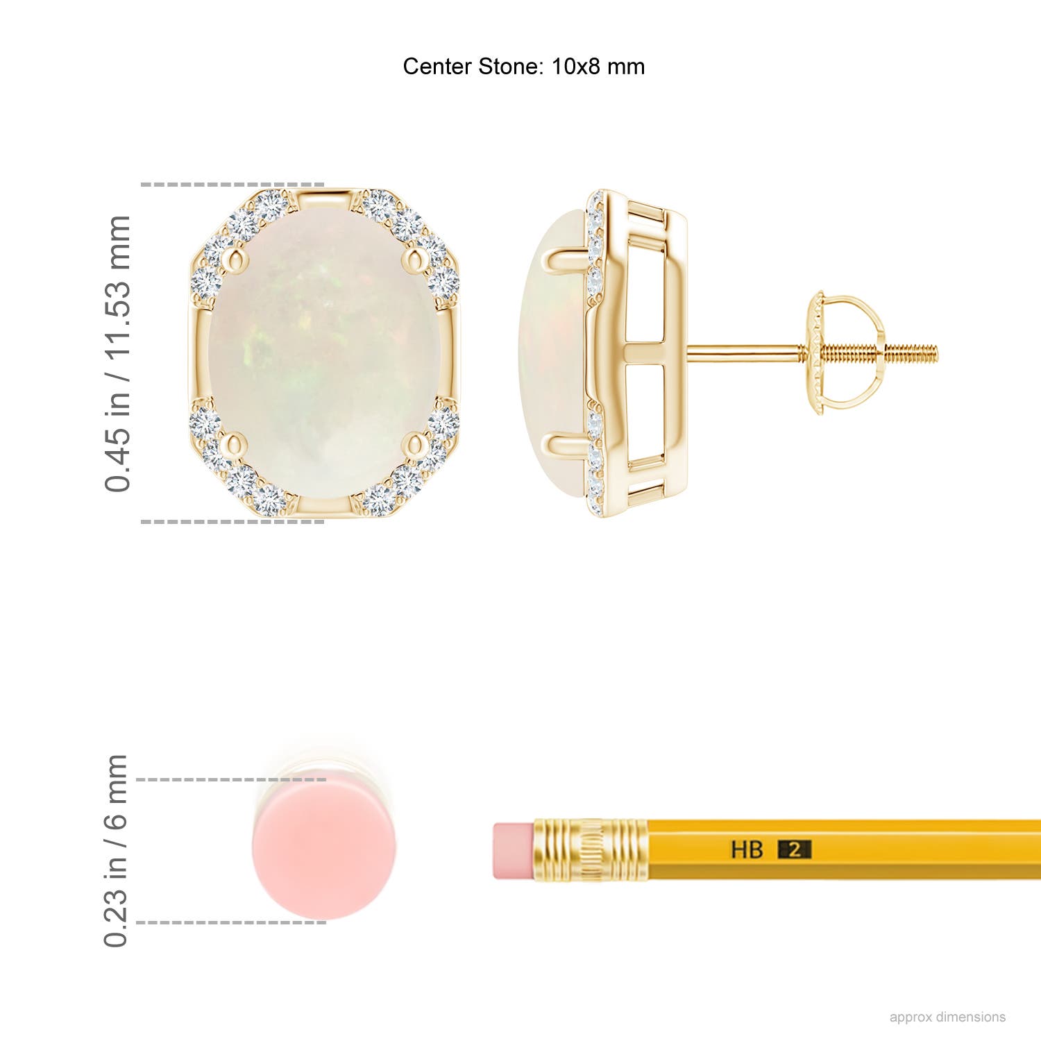 A - Opal / 3.06 CT / 14 KT Yellow Gold