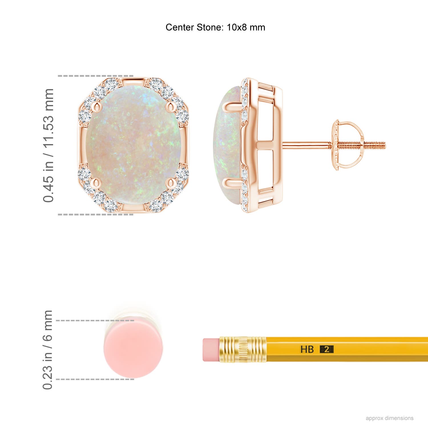 AA - Opal / 3.06 CT / 14 KT Rose Gold