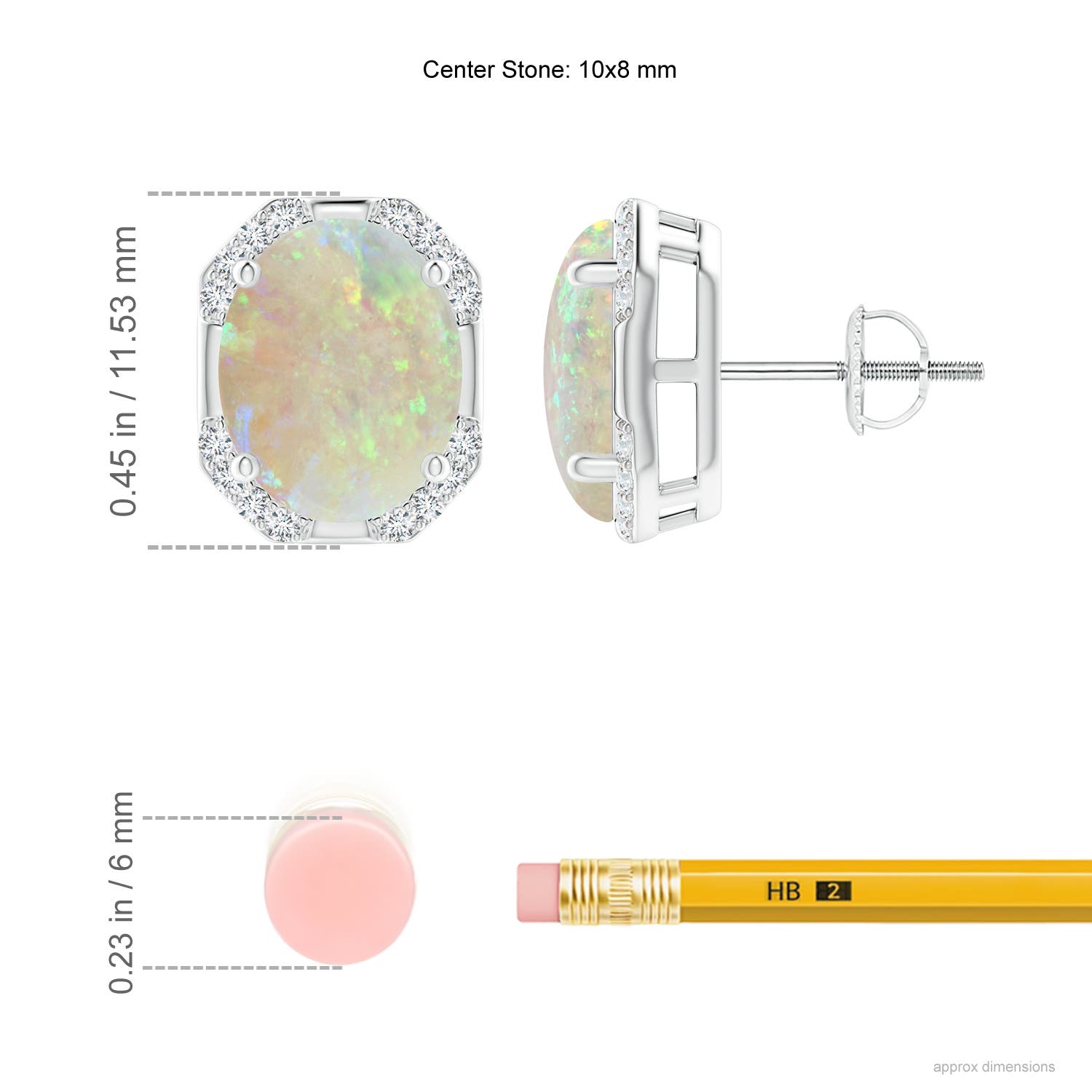 AAA - Opal / 3.06 CT / 14 KT White Gold