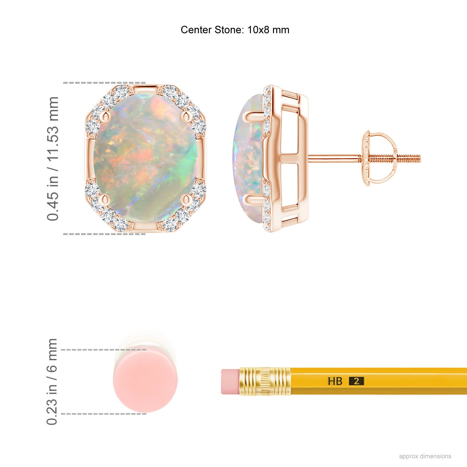 AAAA - Opal / 3.06 CT / 14 KT Rose Gold