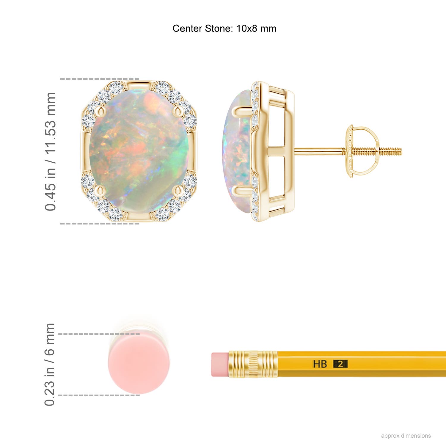 AAAA - Opal / 3.06 CT / 14 KT Yellow Gold