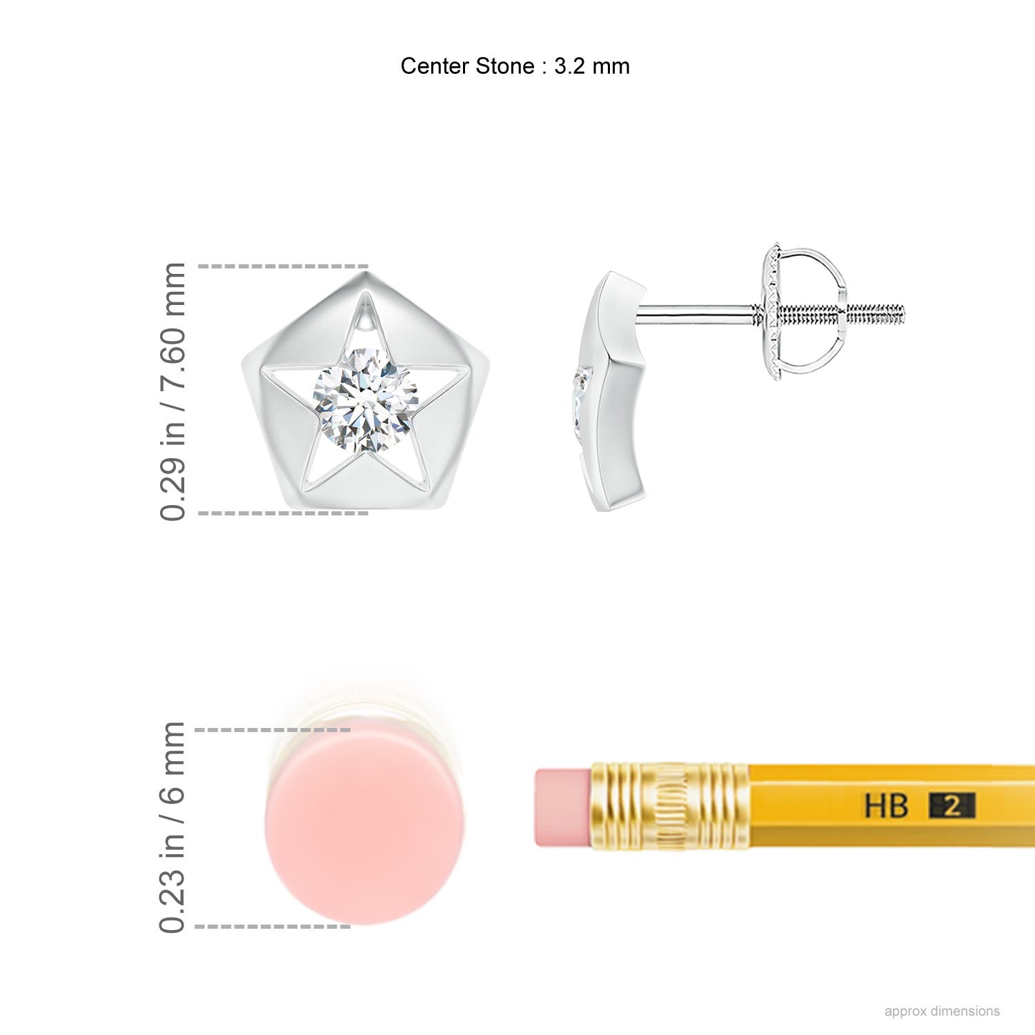 G, VS2 / 0.25 CT / 14 KT White Gold