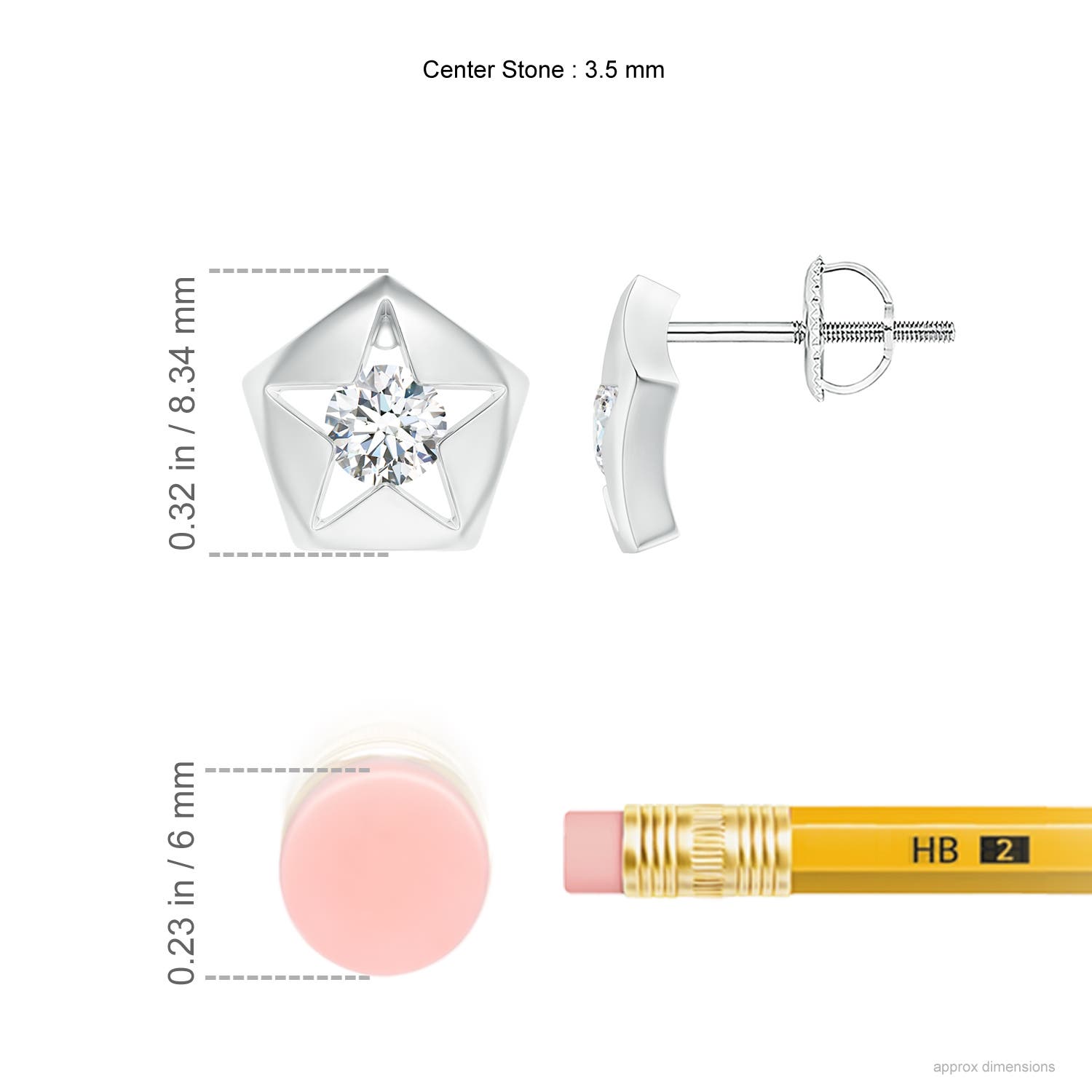 G, VS2 / 0.32 CT / 14 KT White Gold