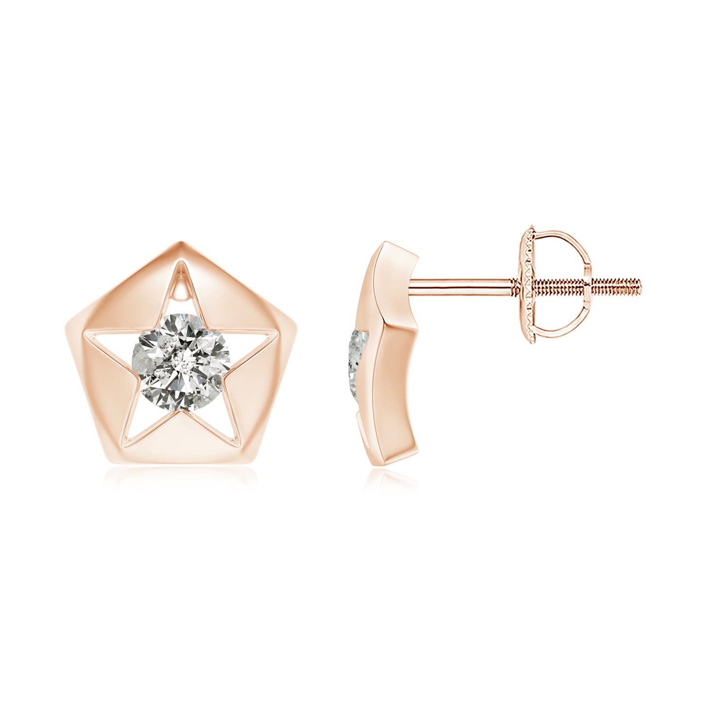 K, I3 / 0.32 CT / 14 KT Rose Gold