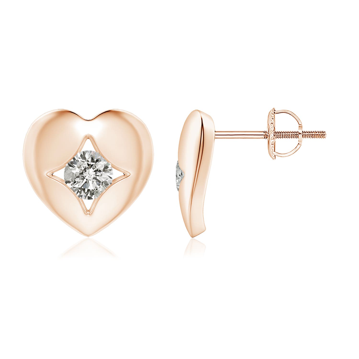 K, I3 / 0.32 CT / 14 KT Rose Gold