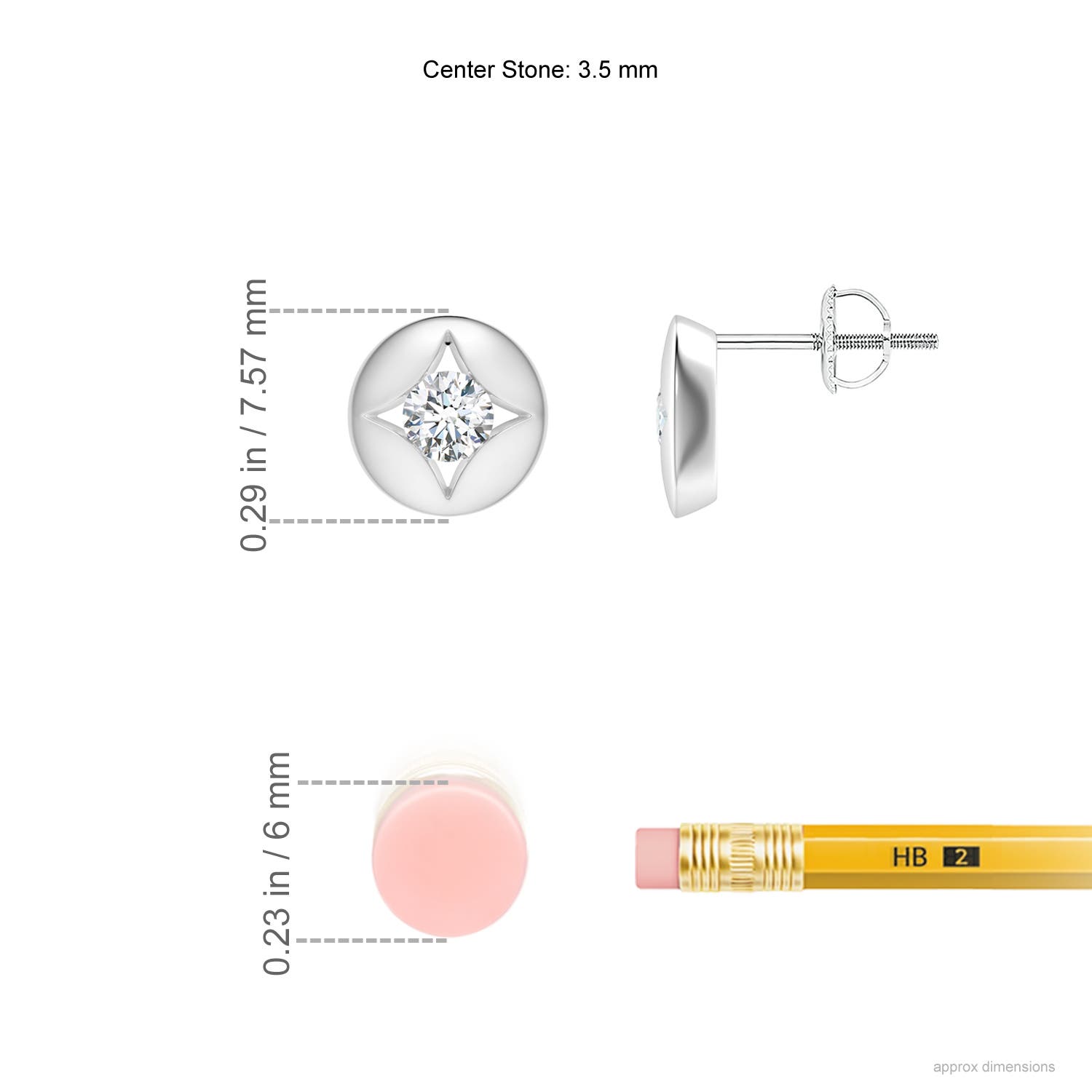 F-G, VS / 0.32 CT / 14 KT White Gold