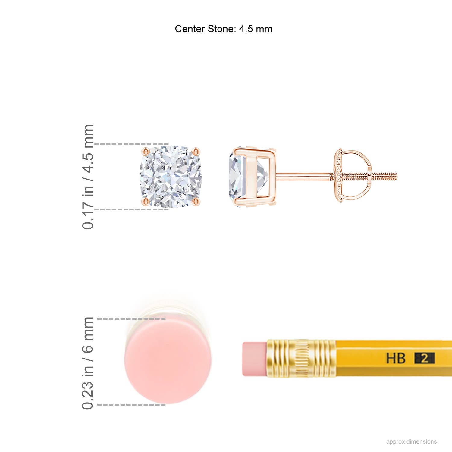 G, VS2 / 0.72 CT / 14 KT Rose Gold