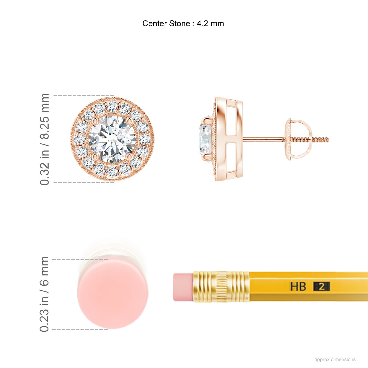 G, VS2 / 0.76 CT / 14 KT Rose Gold