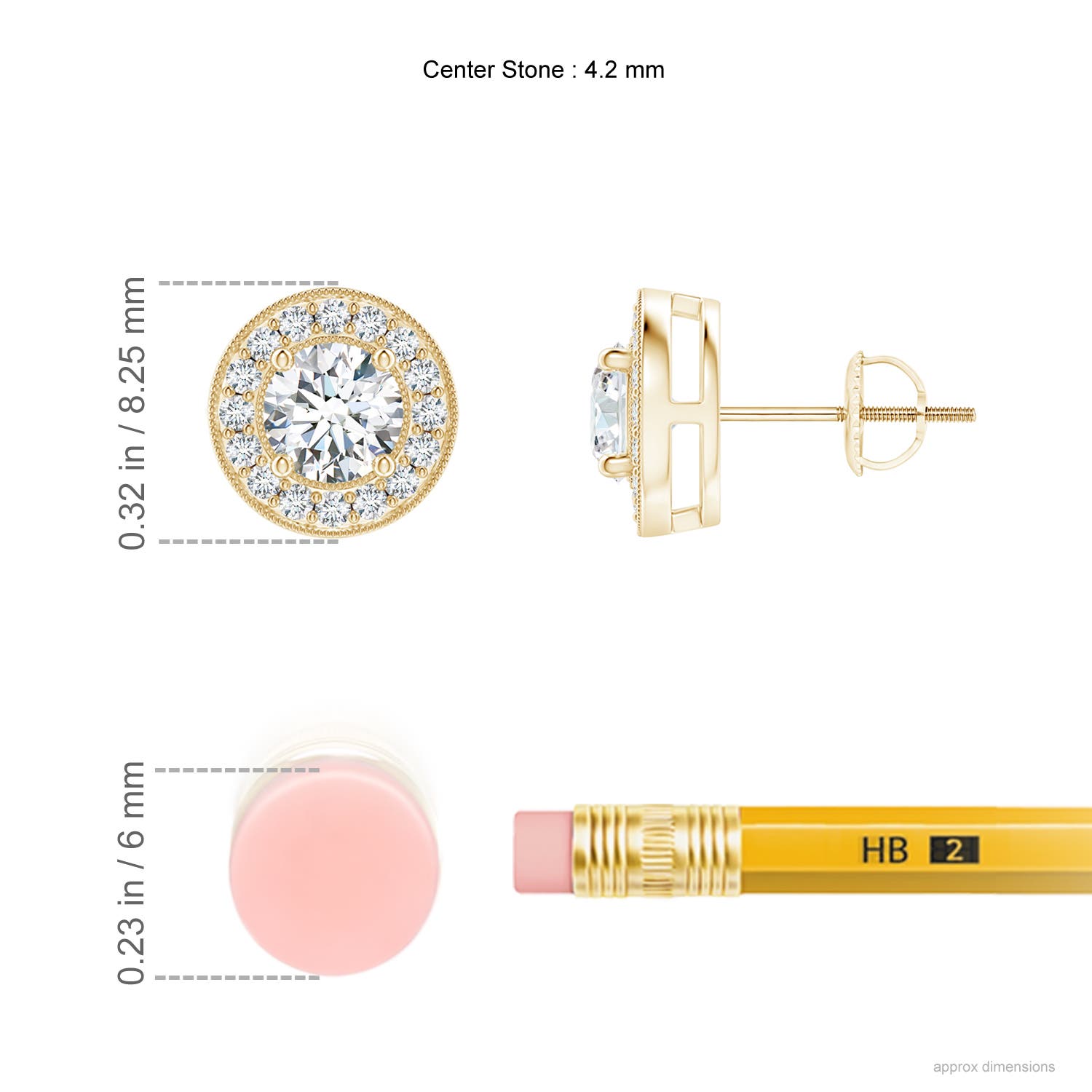 G, VS2 / 0.76 CT / 14 KT Yellow Gold