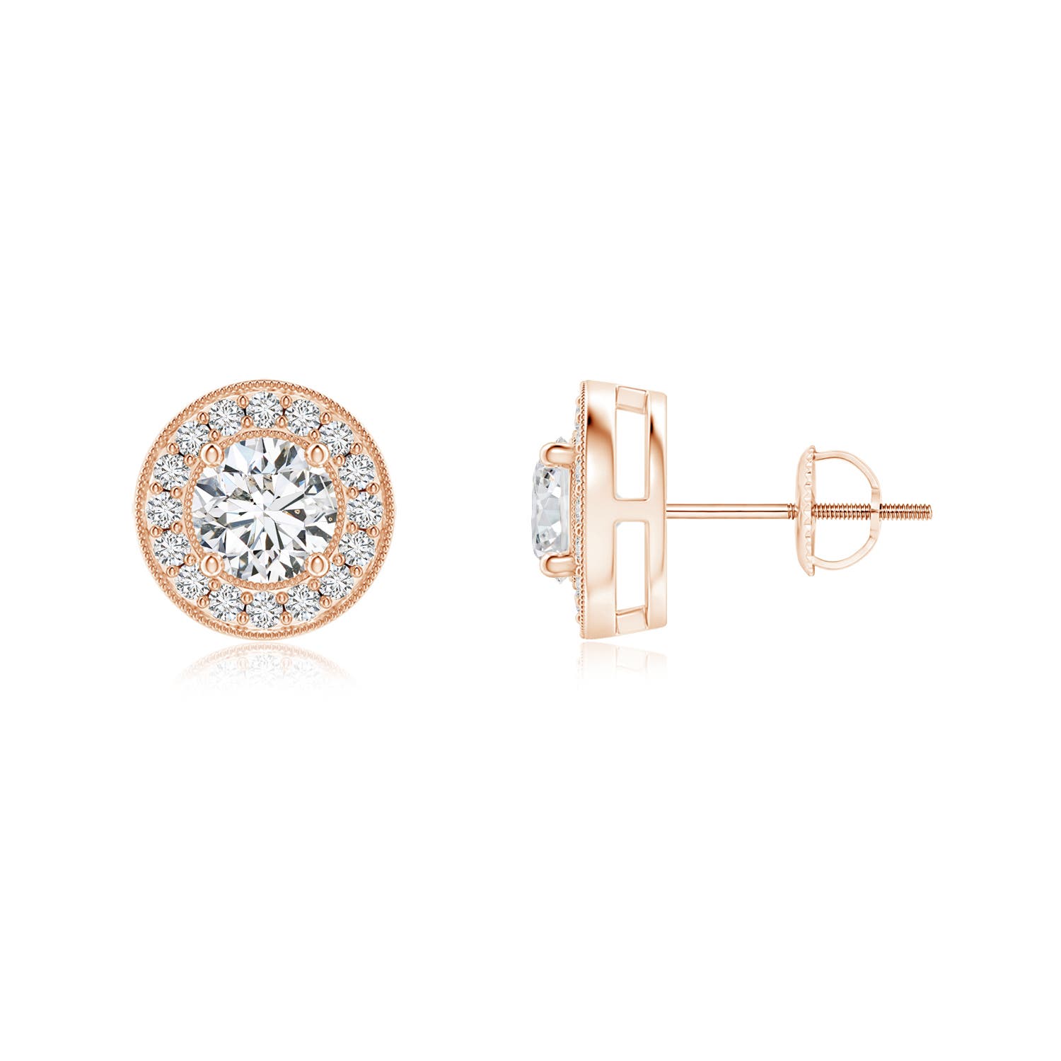 H, SI2 / 0.76 CT / 14 KT Rose Gold