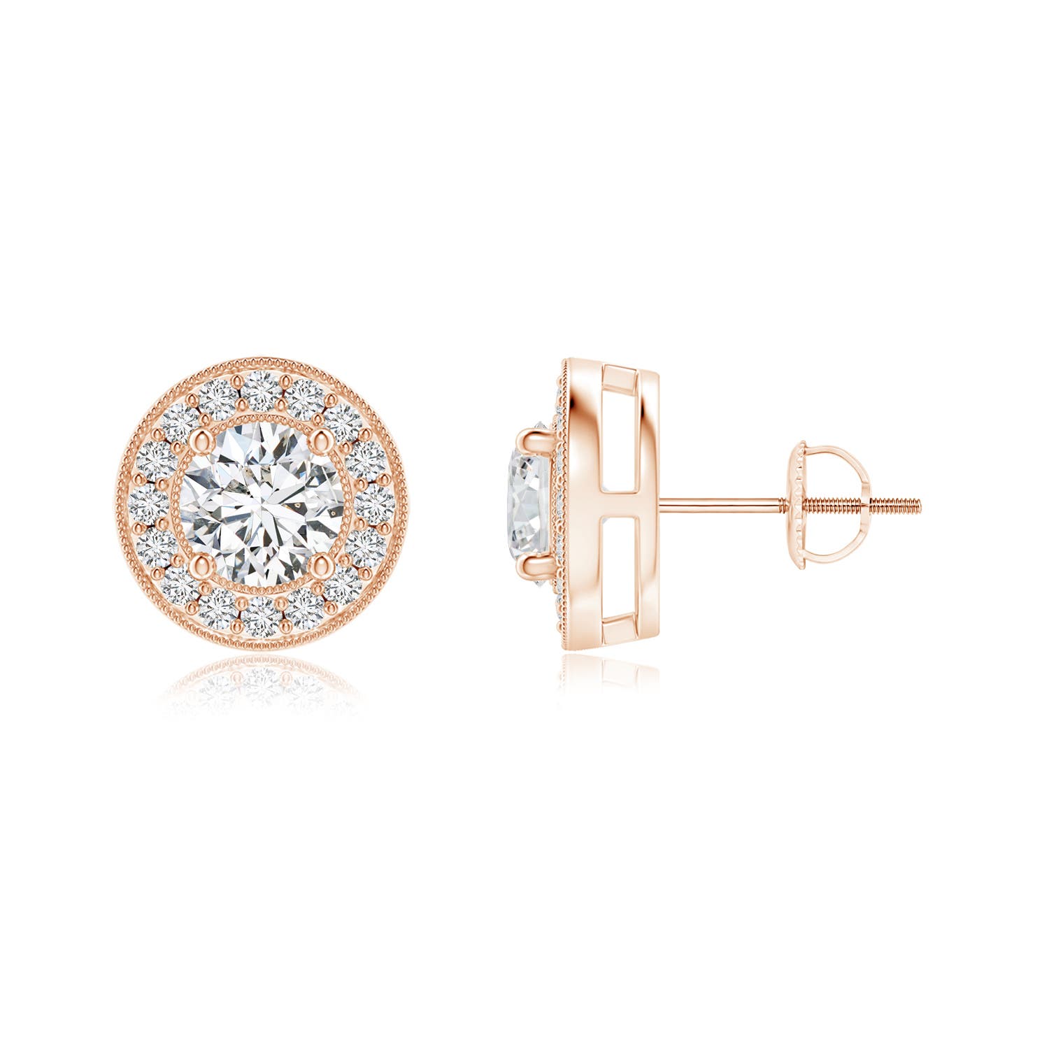 H, SI2 / 0.99 CT / 14 KT Rose Gold