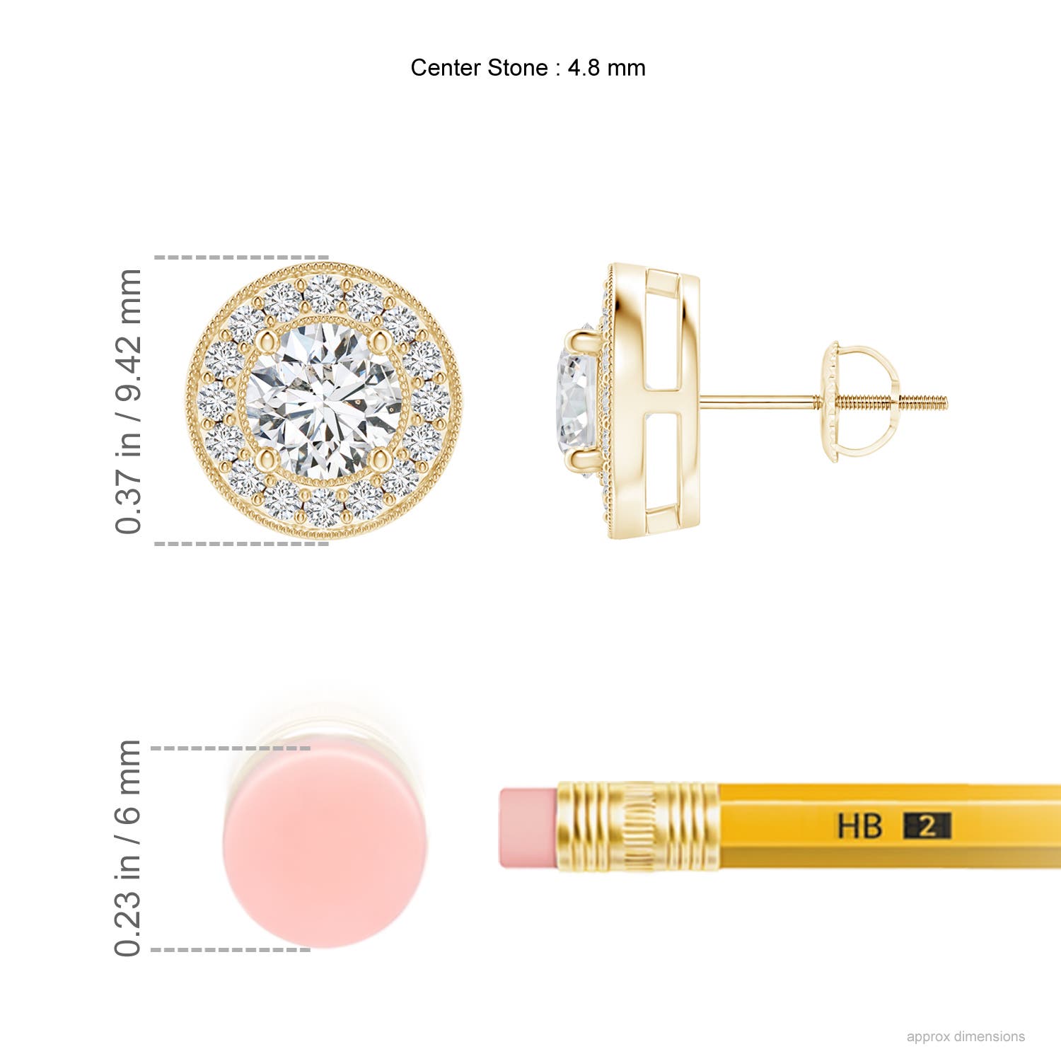 H, SI2 / 0.99 CT / 14 KT Yellow Gold