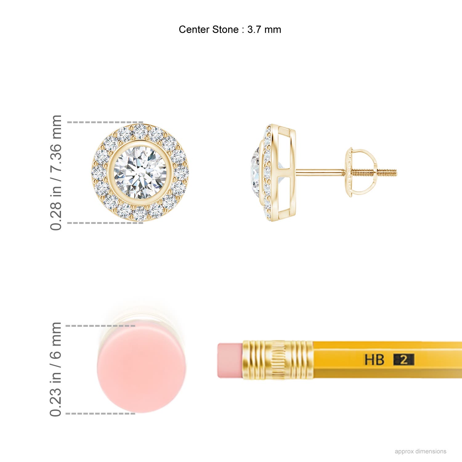 G, VS2 / 0.52 CT / 14 KT Yellow Gold