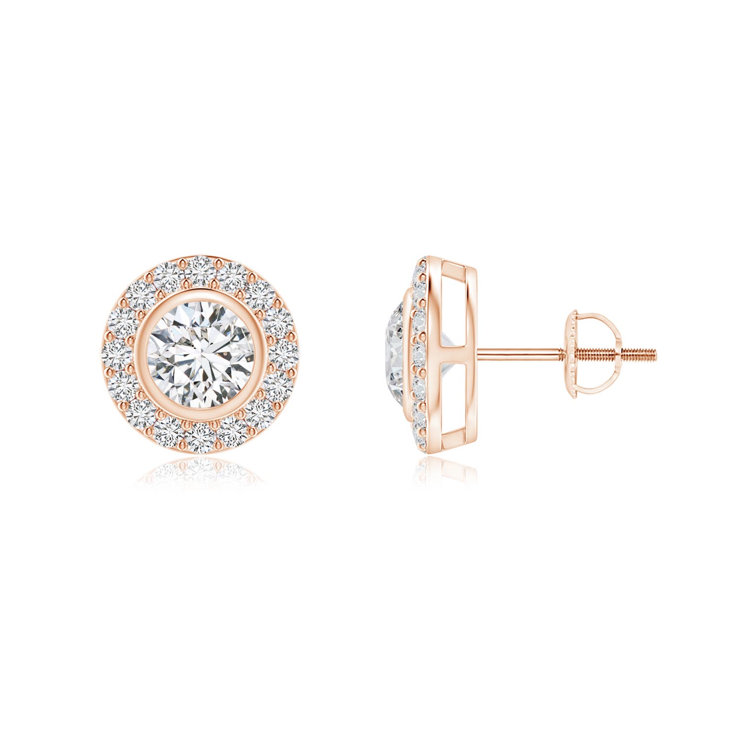 H, SI2 / 0.86 CT / 14 KT Rose Gold