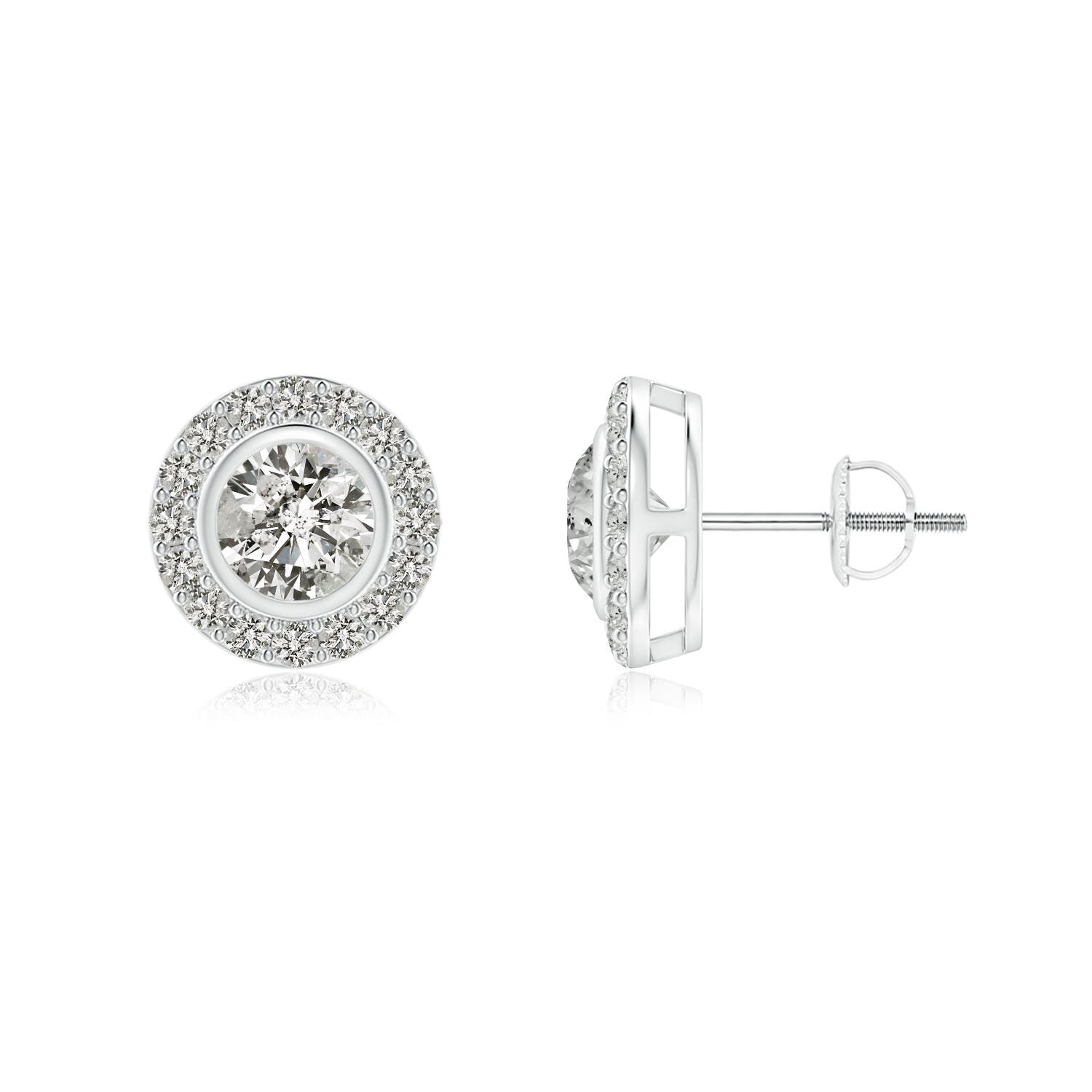 K, I3 / 0.86 CT / 14 KT White Gold