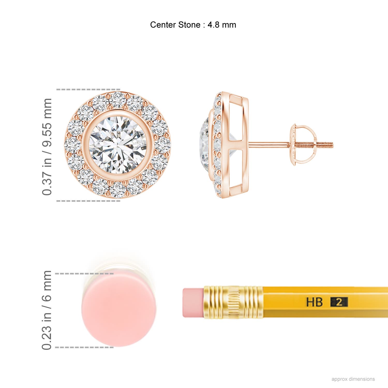 H, SI2 / 1.15 CT / 14 KT Rose Gold