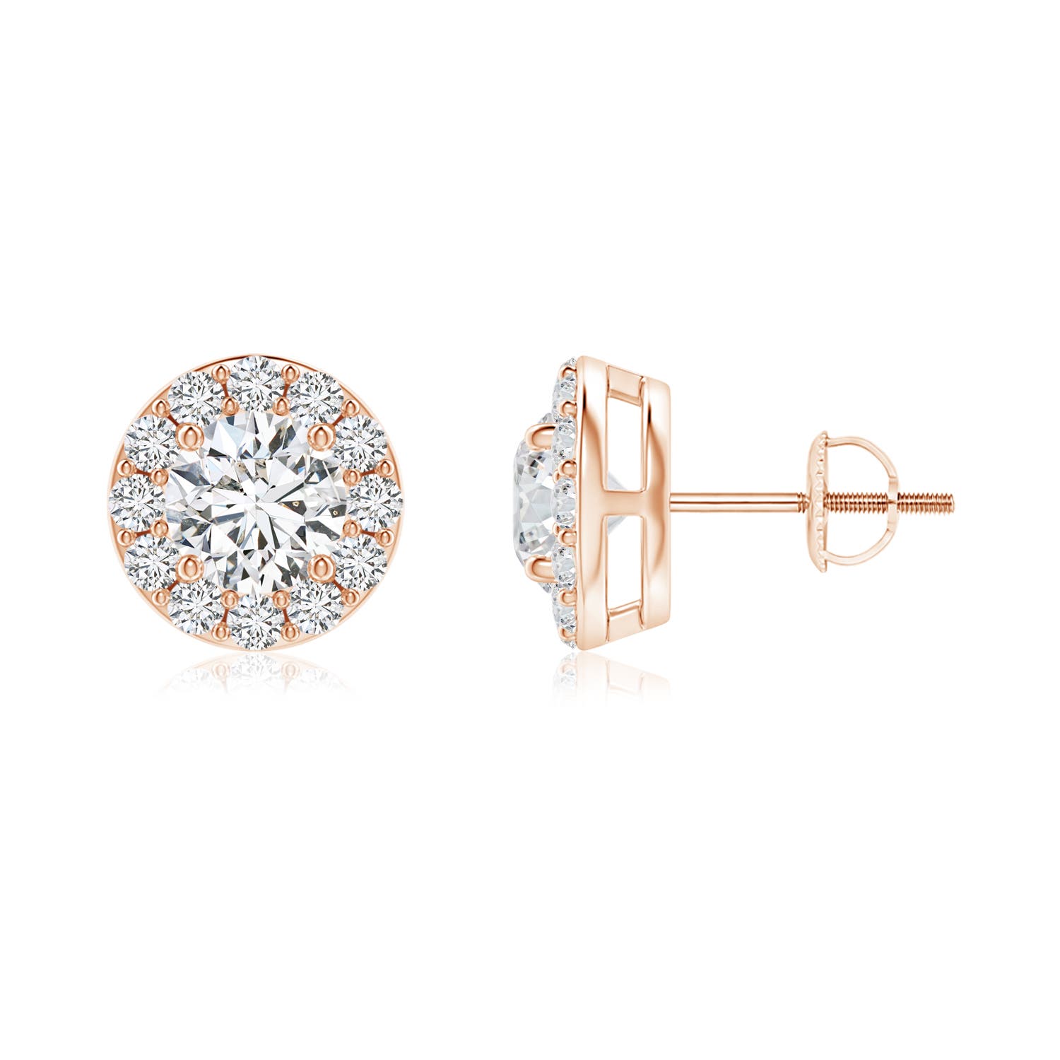 H, SI2 / 0.89 CT / 14 KT Rose Gold